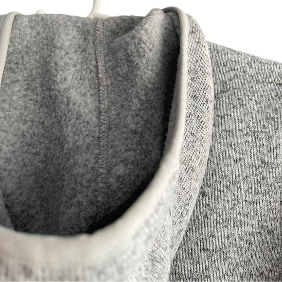 L.L.Bean Women's Grey Sweater Fleece Coat Size Medium - Picture 13 of 16